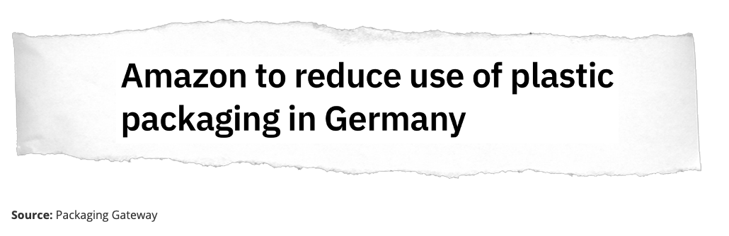 to reduce use of plastic packaging in Germany